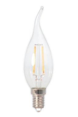 LED volglas Filament Tip-Kaarslamp 240V 3,5W 350lm E14 BXS35, Helder 2700K CRI80 Dimbaar - Calex