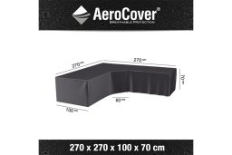 AeroCover | Loungesethoes 270 x 270 x 100 x 71(h) cm | L-vorm Trapeze