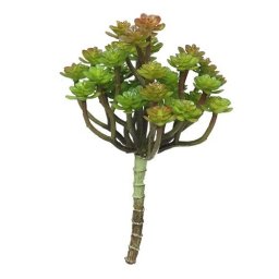 Kunst Cactus Tak 19 cm - Groen/Rood - Nova Nature
