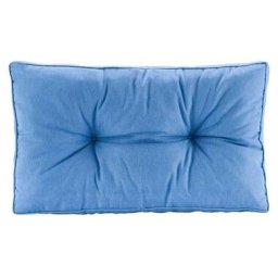 Loungekussen Florence rug - blauw - 73x43 cm - Leen Bakker