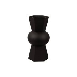 present time - Vase Geo Count polyresin black