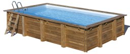 Zwembad hout 620x420x133cm